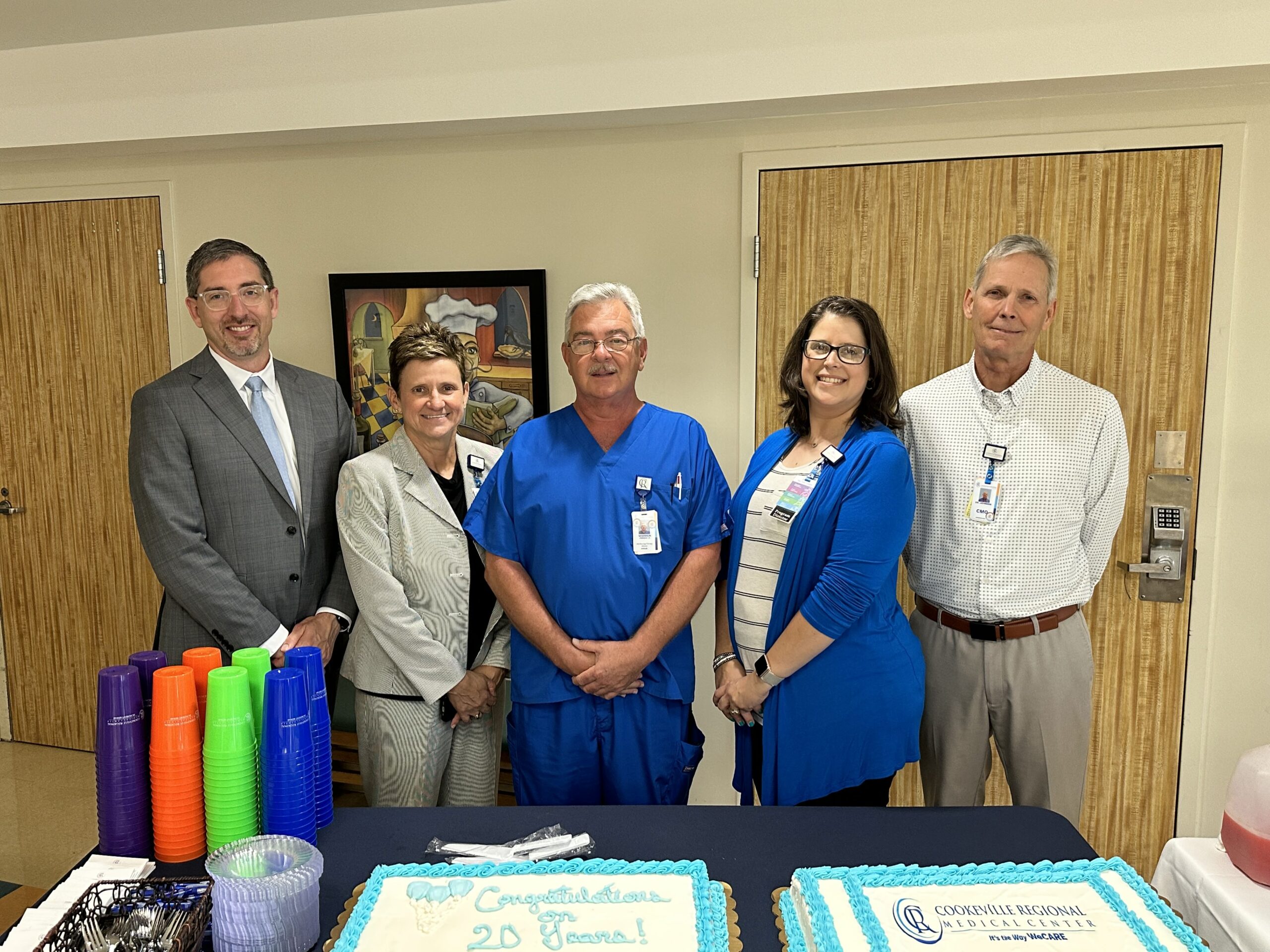 CRMC leadership and Inpatient rehab staff celebrates 20 years of serving patients