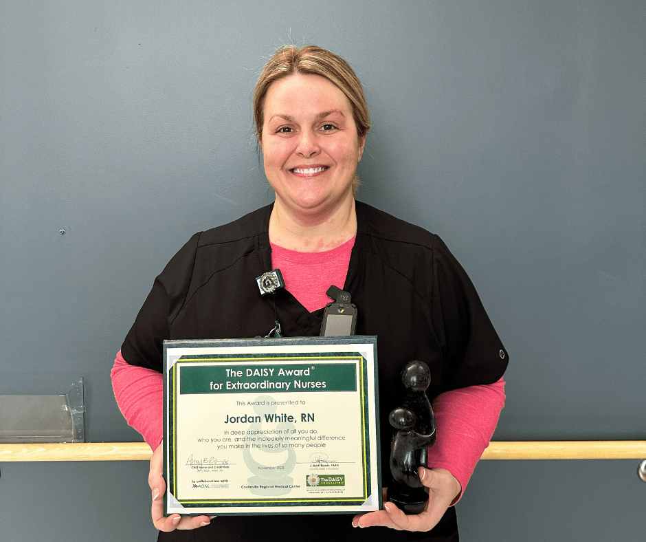 Jordan White, RN, DAISY Award Winner