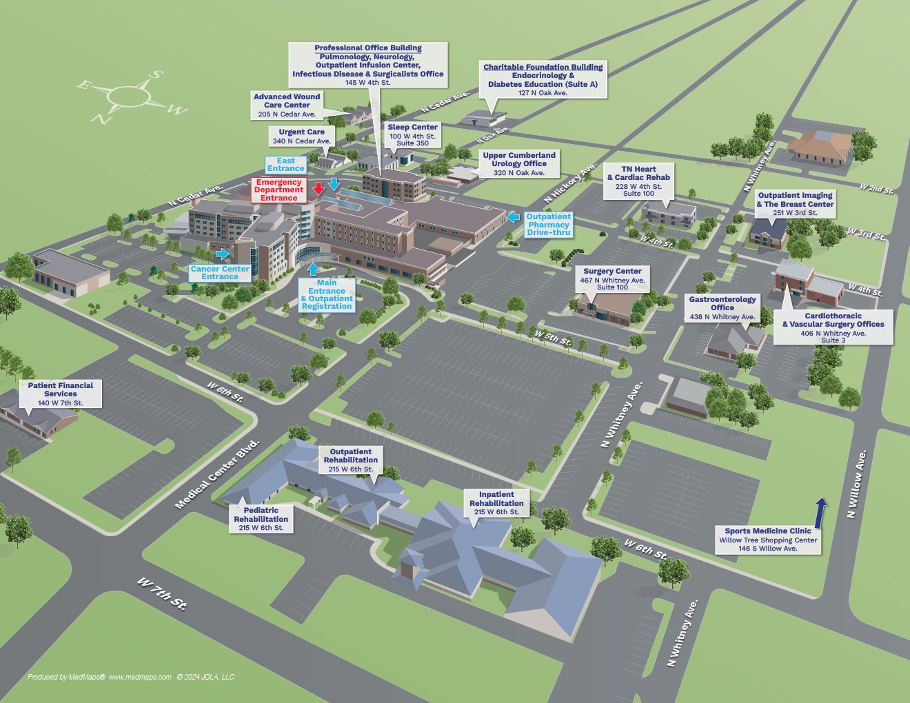 External 3D map of CRMC campus