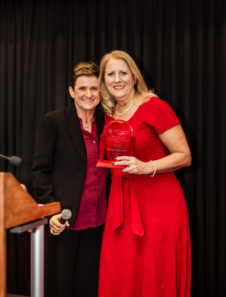 Deborah Baker, RN, receives the Coffey award